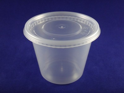 C-116-20 PP Round Deli Clear Container w/ PP Clear Lid